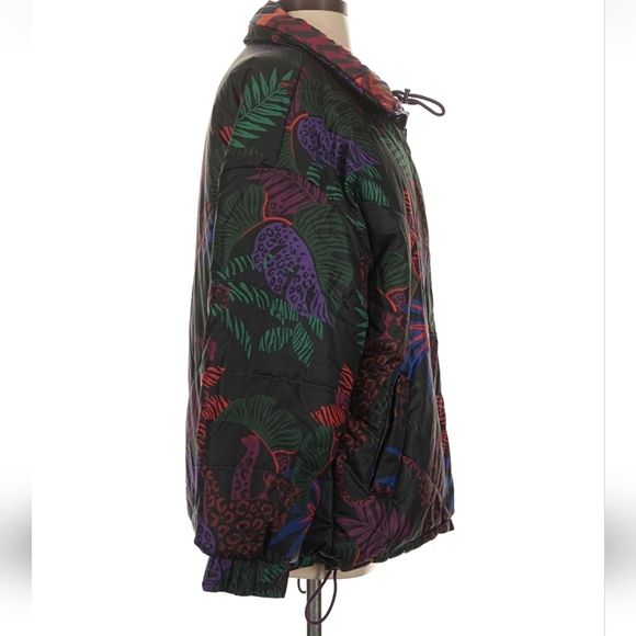 FARM Rio Patchwork Reversible Puffer Jacket Small - Picture 5 of 8